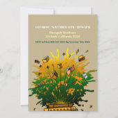 Burning with Books Birthday Party Einladung (Rückseite)