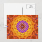 Burnished Sun Mandala Post Card Postkarte (Vorne/Hinten)
