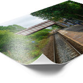 Burnley Barracks Railway - Lancashire Railways Fotodruck (Ecke)