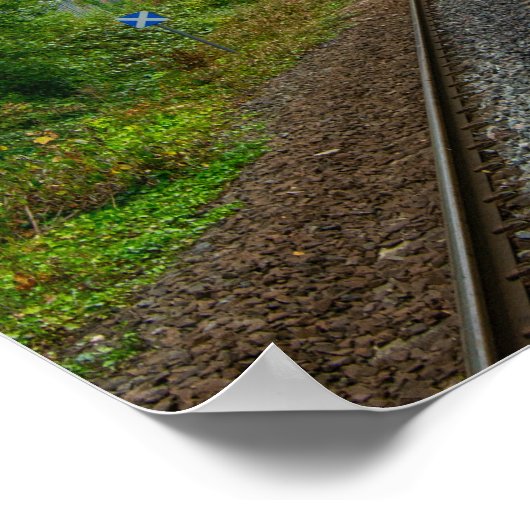 Burnley Barracks Railway - Lancashire Railways Poster (Ecke)