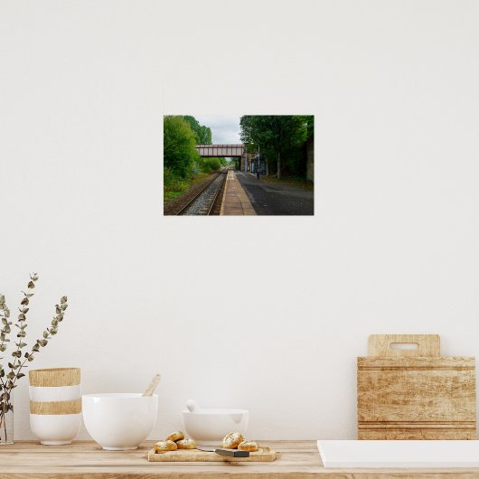 Burnley Barracks Railway - Lancashire Railways Poster (Küche)