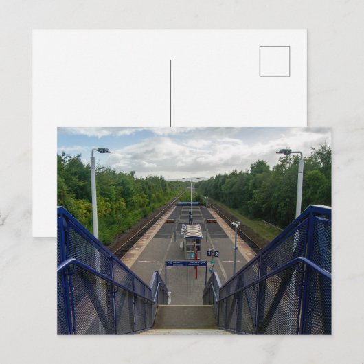 Burnley Rose Grove Bahnhof Postkarte (Vorne/Hinten)
