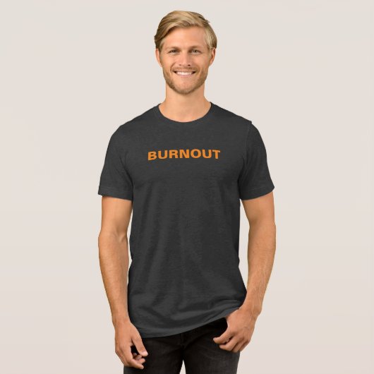 BURNOUT Autismus Bewusstsein für Neurovielfalt Tri-Blend Shirt (Vorderseite voll)