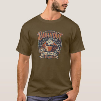 Burnout Beverage Co Vintage-Soda-Logo Lustiger Kaf T-Shirt