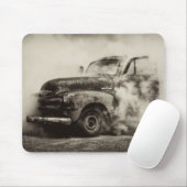 Burnout-Gruben-Vintager LKW Mousepad (Mit Mouse)