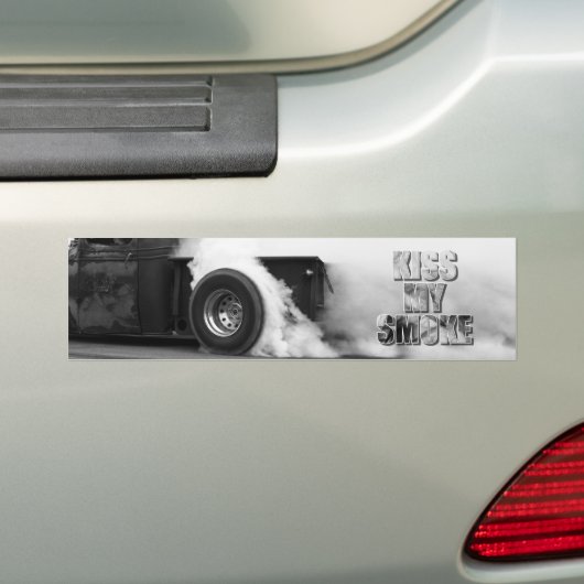 Burnout! Kiss My Smoke Autoaufkleber (Auf Auto)