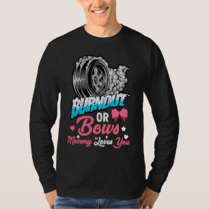 Burnout oder Bows Geschlecht Enthüllung Baby Party T-Shirt