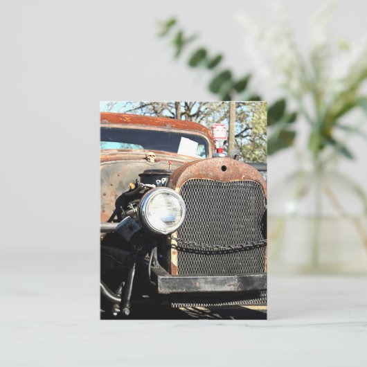 Burnout Postkarte (Stehend Vorderseite)