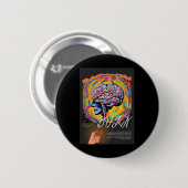 Burnout - Psychedelic Mental Erschöpfung Art Stick Button (Vorne & Hinten)