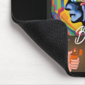 Burnout - Psychedelic Mental Erschöpfung Art Stick Mousepad (Ecke)