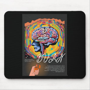 Burnout - Psychedelic Mental Erschöpfung Art Stick Mousepad