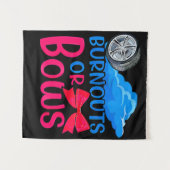 Burnouts oder Bows Geschlecht Enthüllungsfeier Mam Wandteppich (Vorderseite (Horizontal))