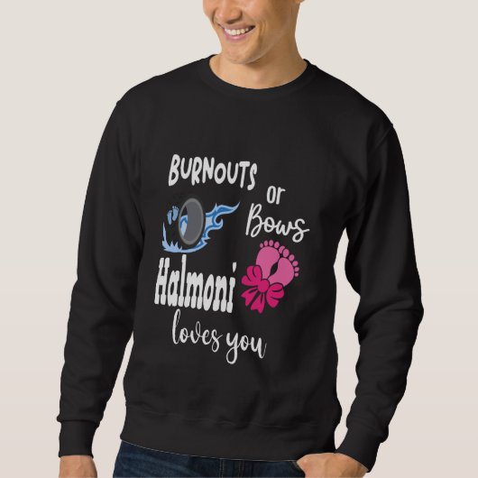 Burnouts oder Bows Halmoni Lieben Sie Korea Korea Sweatshirt (Vorderseite)