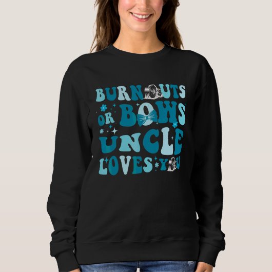 Burnouts oder Schleifen Geschlecht Enthüllung Baby Sweatshirt (Vorderseite)
