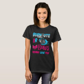 Burnouts or Bows Baby Gender Reveal Mommy Loves Yo T-Shirt (Vorne ganz)