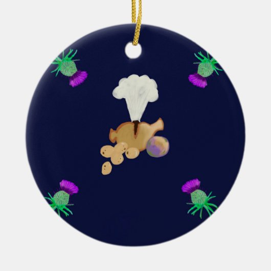 Burns-Abend Keramik Ornament (Vorne)