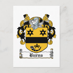 Burns Familienwappen Postkarte