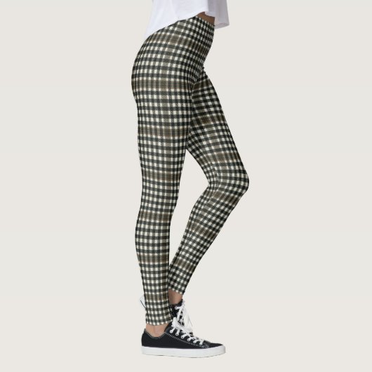 Burns Karo Modern Original Scottish Tartan Leggings (Rechts)
