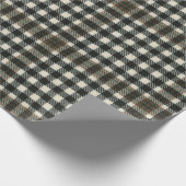 Burns Karo Modern Scottish Tartan Geschenkpapier (Ecke)