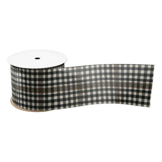 Burns Karo Modern Scottish Tartan Satinband (Spule)