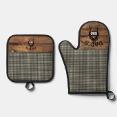 Burns Karo Original Scottish Tartan Ofenhandschuh & Topflappen-Set (Vorderseite)