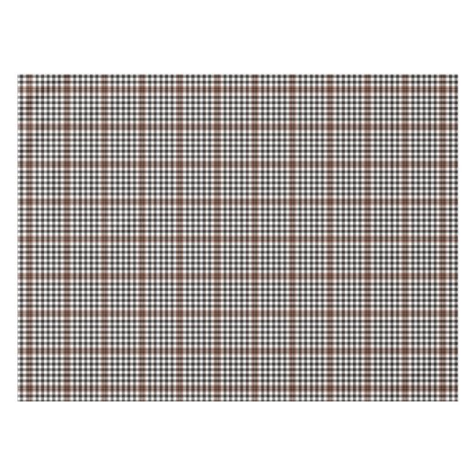Burns Karo Scottish Brown Black Kariert Pattern Tischdecke (Vorderseite (Horizontal))