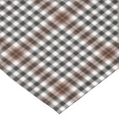 Burns Karo Scottish Brown Black Kariert Pattern Tischdecke (Schrägansicht)