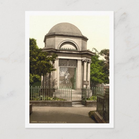 Burns Mausoleum, Dumfries, Schottland Postkarte (Vorderseite)