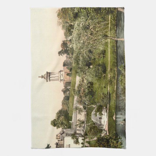 Burn's Monument, Ayr, Schottland Geschirrtuch (Vertikal)