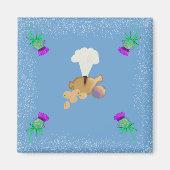 Burns Night Himmel bearbeitet Magnet (Vorne)