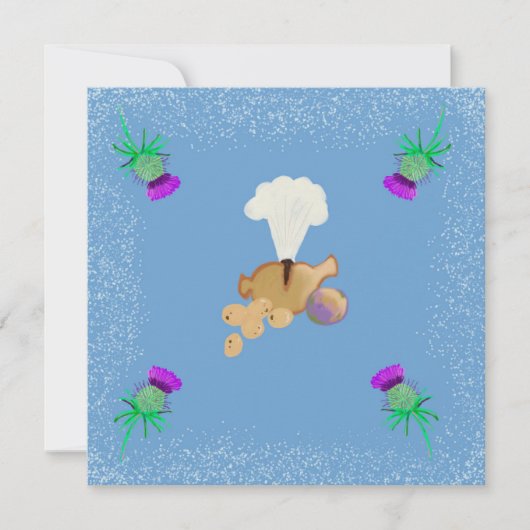 Burns Night sky edit Einladung (Vorderseite)