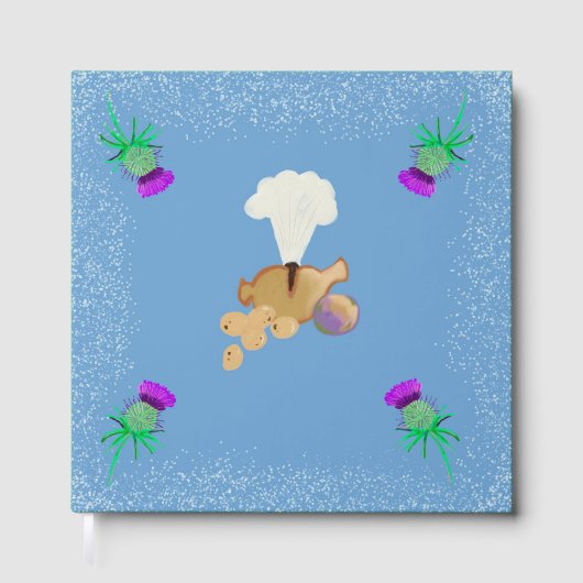 Burns Night sky edit Gästebuch (Vorderseite)