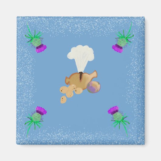 Burns Night sky edit Magnet (Vorne)