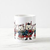 Burns Night West Highland Terrier Dudelsackpfeifer Kaffeetasse (Mittel)