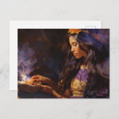 Burns Sage und Meditate Postkarte (Vorne/Hinten)