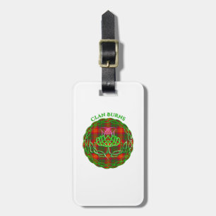 Burns Scottish Tartan Celtic Thistle Gepäckanhänger