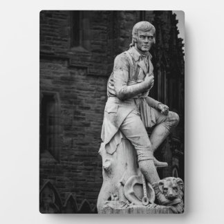 Burns Statue plaque Fotoplatte