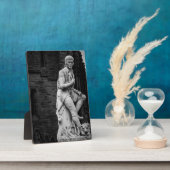 Burns Statue plaque Fotoplatte (Seite)