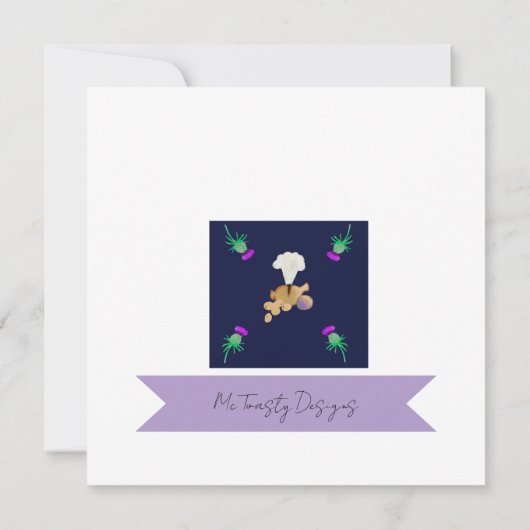 Burns supper dankeskarte (Rückseite)