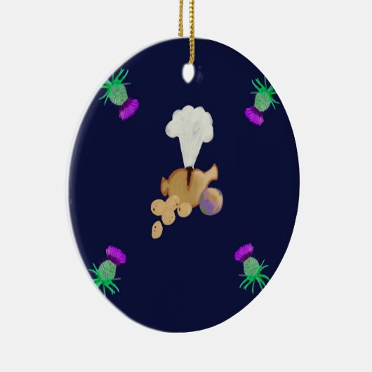 Burns supper keramik ornament (Rechts)