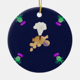 Burns supper keramik ornament