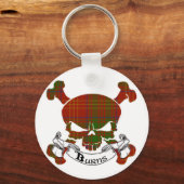 Burns Tartan Skull Schlüsselanhänger (Vorderseite)