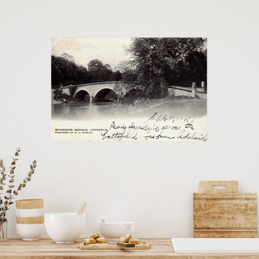 Burnside Bridge, Antietam MD Zivil War 1906 Poster (Küche)
