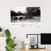 Burnside Bridge, Antietam MD Zivil War 1906 Poster (Heimbüro)