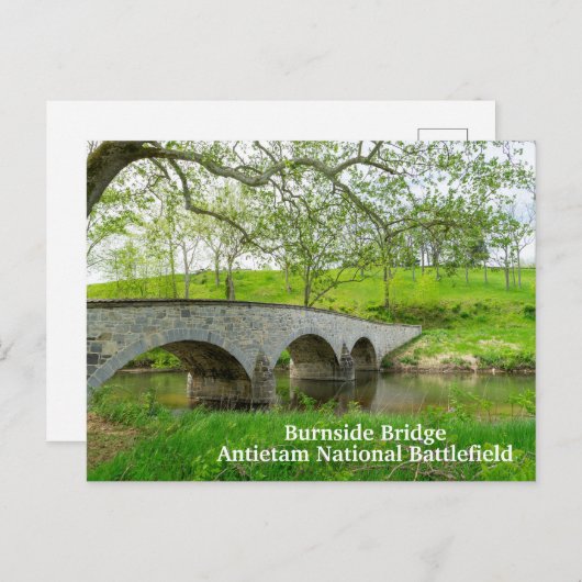Burnside Bridge in Antietam Postkarte (Vorne/Hinten)
