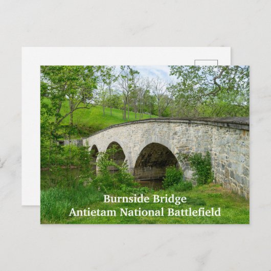 Burnside Bridge in Antietam Postkarte (Vorne/Hinten)