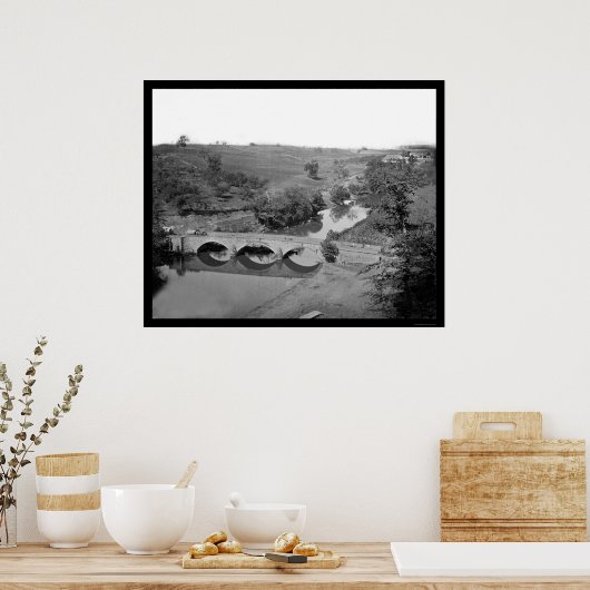 Burnside Bridge near Antietam 1862 Poster (Küche)
