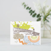 Burnside Bridge Portland Postcard Postkarte (Stehend Vorderseite)