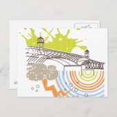 Burnside Bridge Portland Postcard Postkarte (Vorne/Hinten)