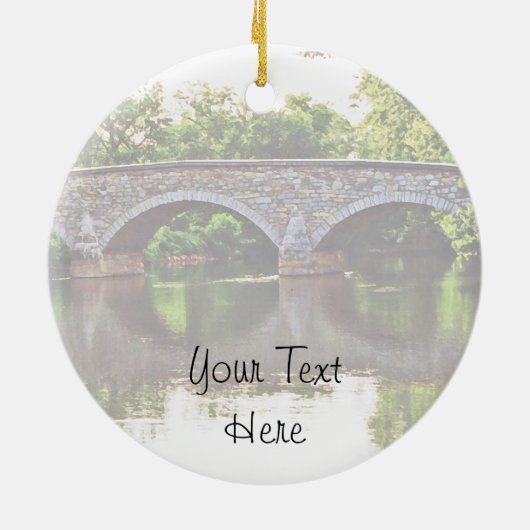 Burnside Brücke Antietam Keramik Ornament (Hinten)